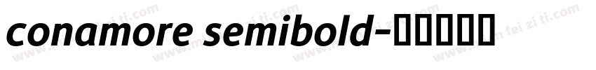 conamore semibold字体转换